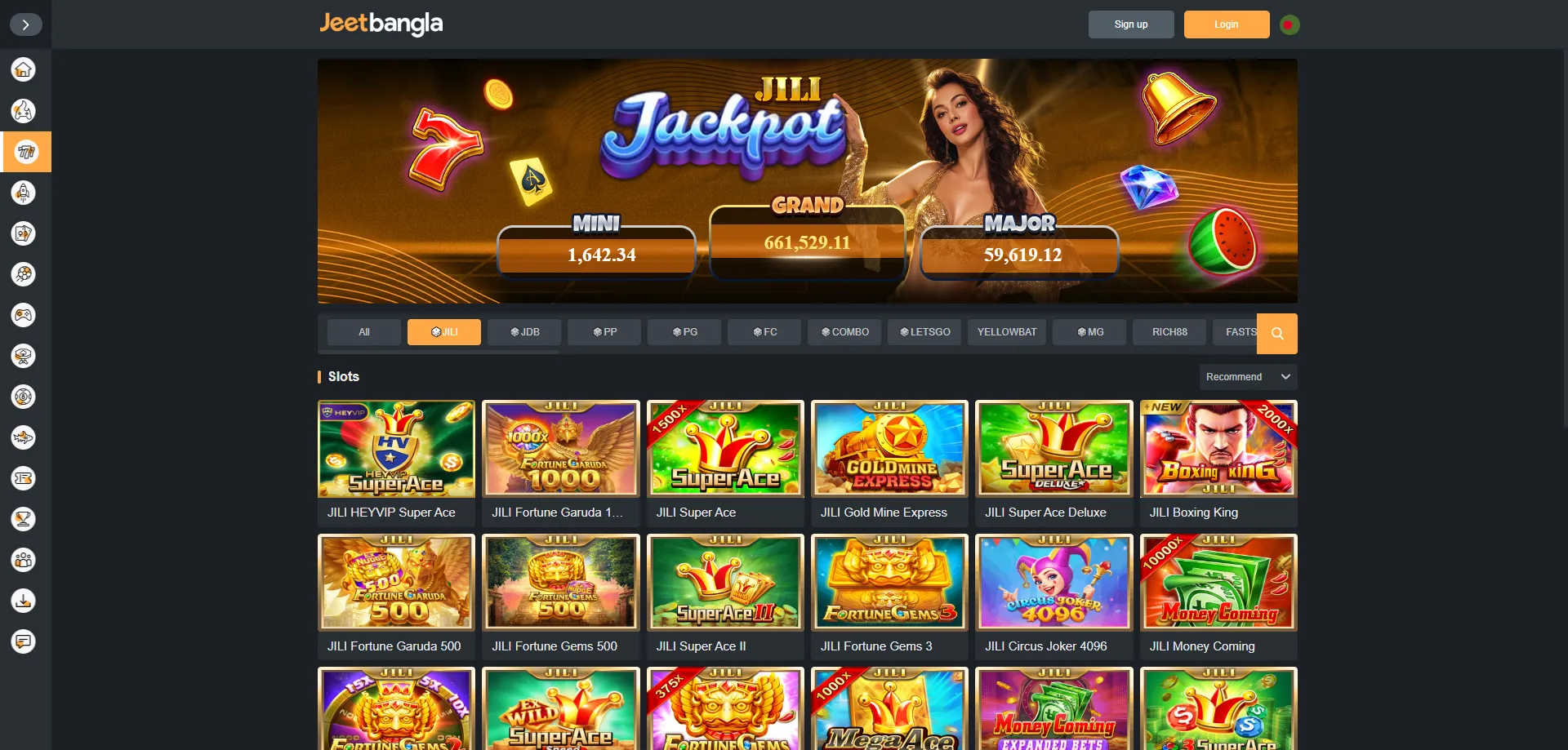 jeetbangla casino slot machines and arcade games library